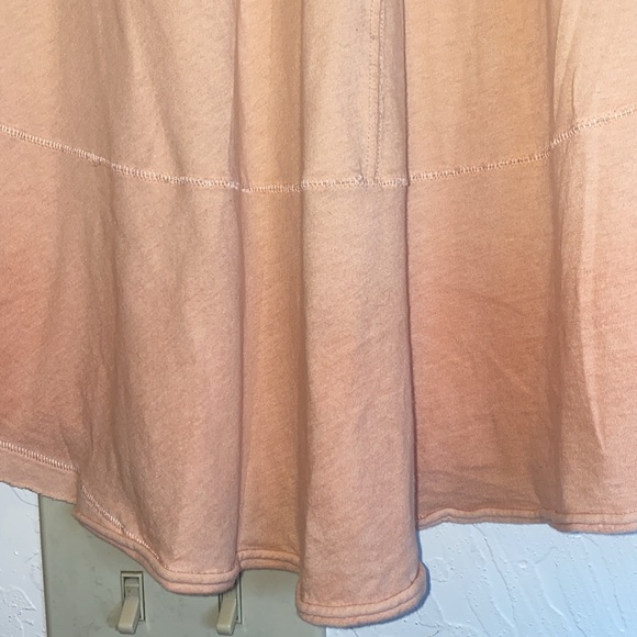 Free People oversized t-shirt peach ombré size S - Picture 9 of 9